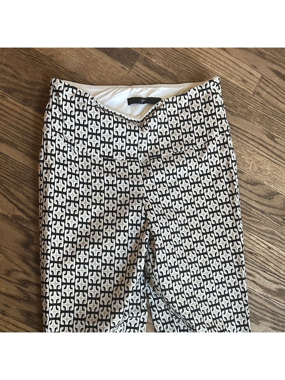 Up! Pants Geometric Medallion Soft Stream Ankle Pant Size 8